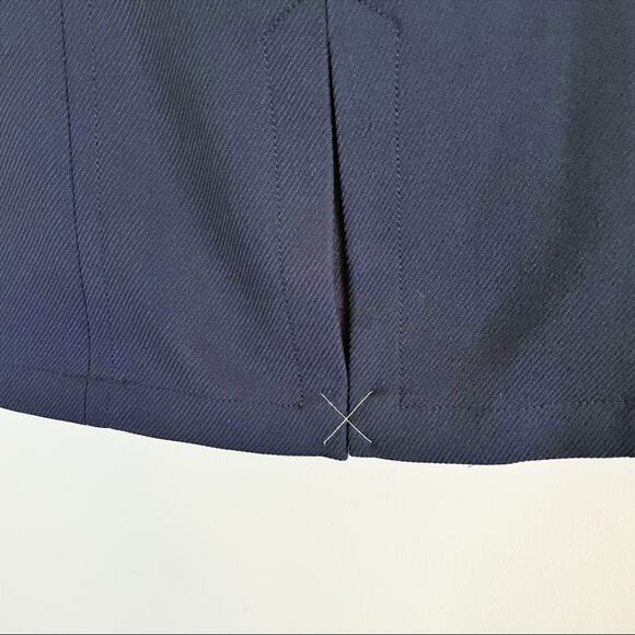 LOFT corduroy pencil 
skirt dark navy size 4 NEW - Picture 7 of 12